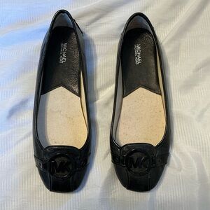 Michael Kors Black Logo Flats